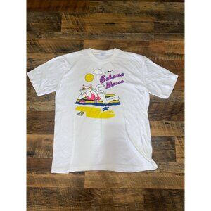 Vintage 80's Bahama Mama Sexy Feline Beach Babe‎ Kitty Cat Graphic T-Shirt XL